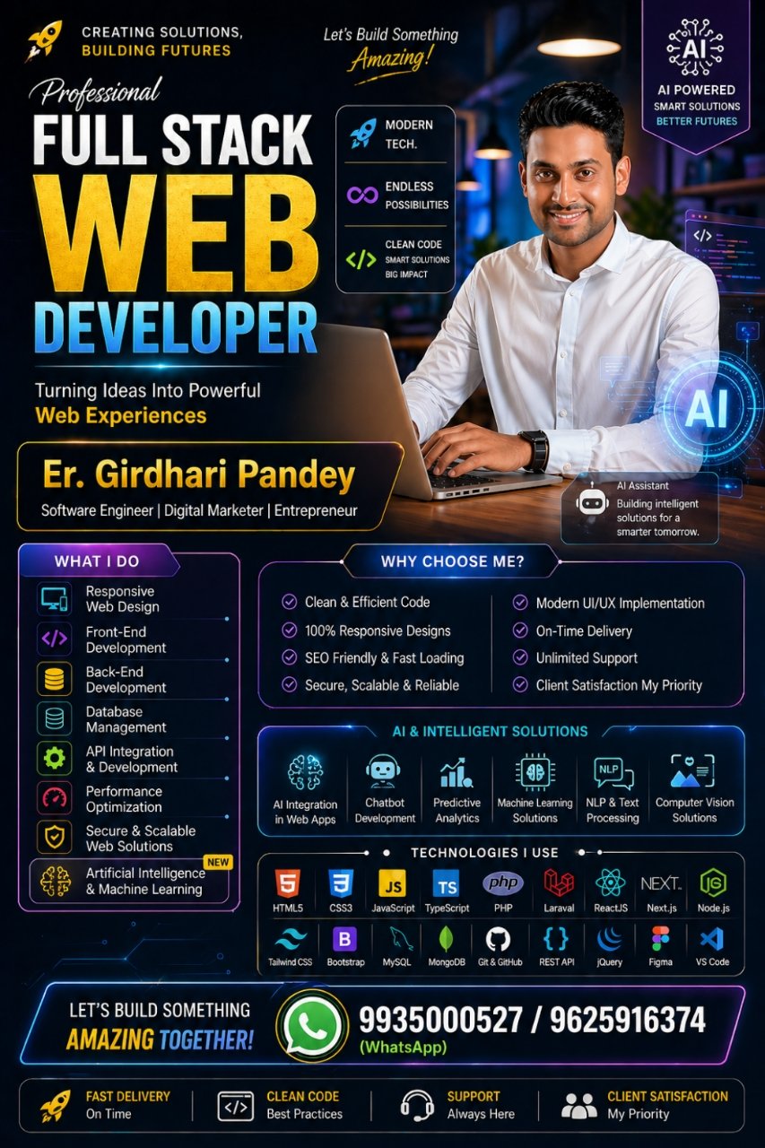 गिरधारी पाण्डेय - Digital Marketing Services 